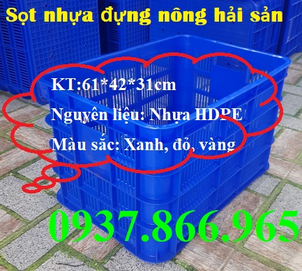 Giá sọt nhựa rỗng đựng hàng đông lạnh,Sọt nhựa đựng thực phẩm, sọt nhựa 3T1