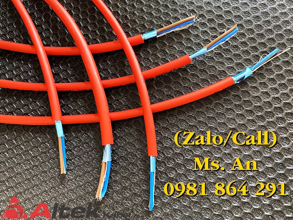 Dây cáp chống cháy 2 lõi 2x1.0/2x1.5/2x2.5mm2 + Al + E, tiêu chuẩn CE