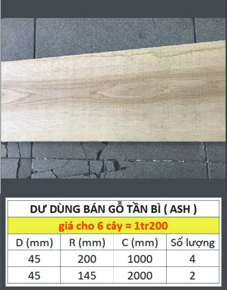 cần bán gỗ Tần Bì ( ASH ) 