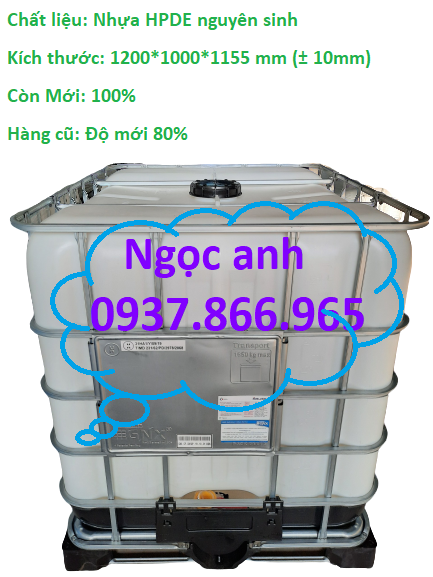 Tank nhựa màu trắng đựng nước, tank nhựa dung dung dịch lỏng, tank nhựa