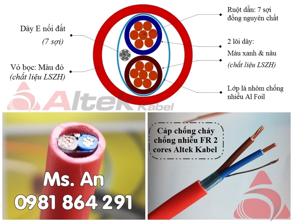 Thông tin về Cáp chống cháy chống nhiễu Altek Kabel 