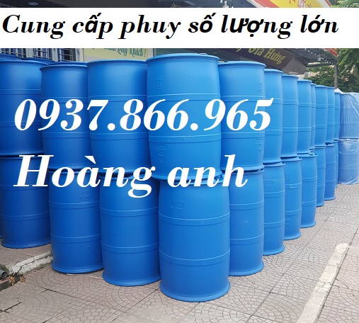 Phuy nhựa cũ giá sỉ, phuy nhựa mới, phuy nhựa nắp mở