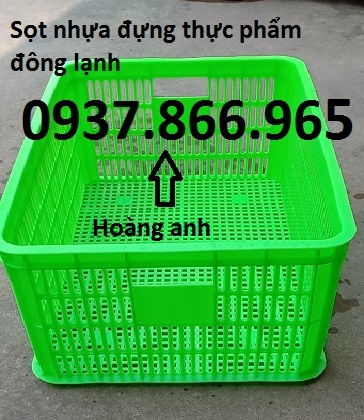 Sọt nhựa rỗng cao 25cm, khay nhựa nguyên sinh, sọt nhựa đựng thực phẩm