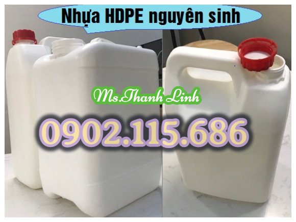 Can nhựa đựng hóa chất, can nhựa, can nhựa 5 lít, can nhựa có garenty, can nhựa trắng 5 lí