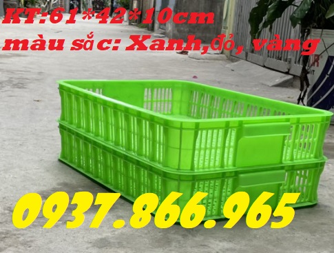 Khay nhựa đựng rau củ trong cửa hàng tiện ích, sóng nhựa hở, sọt nhựa đựng hải sản