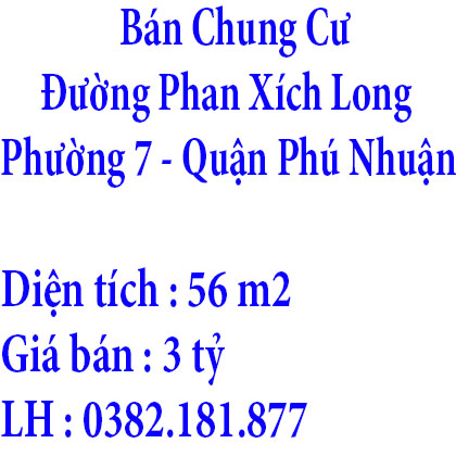 Bán Chung Cư Đường Phan Xích Long