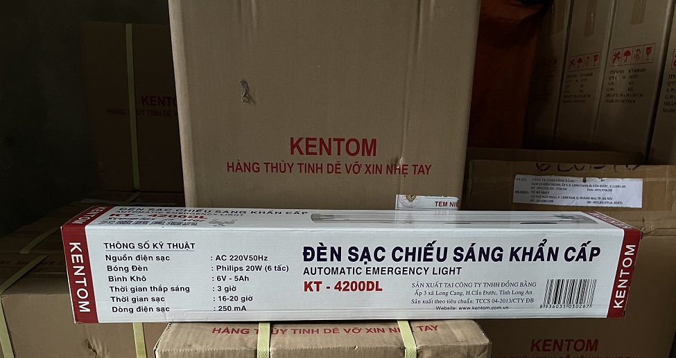 đèn sạc chiếu sáng khẩn cấp kentom