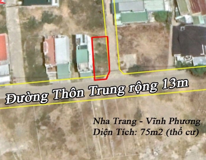 Bán đất Vĩnh Phương lô góc 2 mặt tiền đường 13m