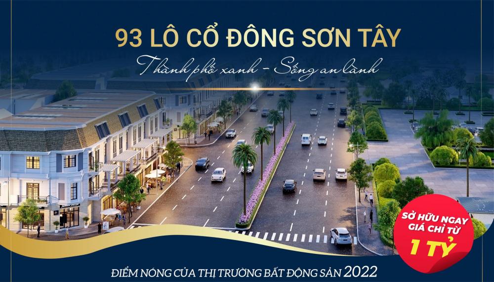 93 lô  Cổ Đông, Sơn Tây full thổ cư từ 60m2