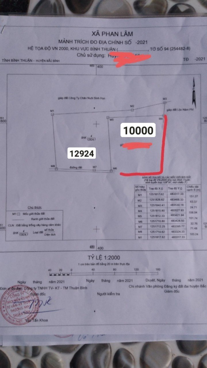 CẦN BÁN NHANH LÔ ĐẤT XÃ PHAN LÂM- HUYỆN BẮC BÌNH- TỈNH BÌNH THUẬN