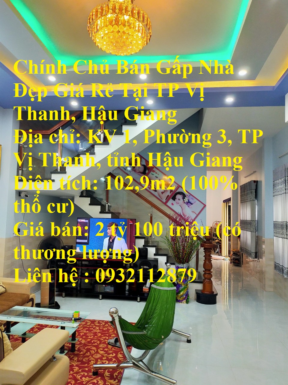 Chính Chủ Bán Gấp Nhà Đẹp Giá Rẻ Tại TP Vị Thanh, Hậu Giang