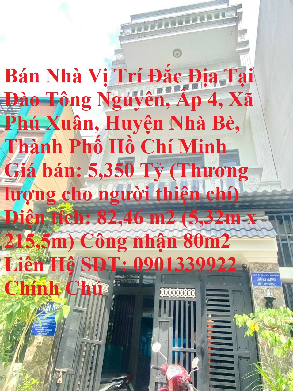 Bán Nhà Vị Trí Đắc Địa Tại Huyện Nhà Bè, Thành Phố Hồ Chí Minh