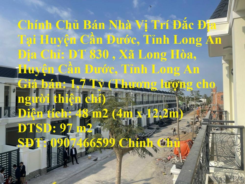 Chính Chủ Bán Nhà Vị Trí Đắc Địa Tại Huyện Cần Đước, Tỉnh Long An