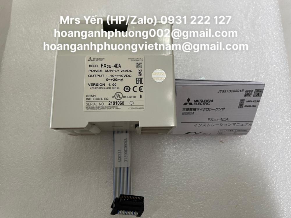 FX3U-4DA | Module PLC | Mitsubishi | Hoàng Anh Phương